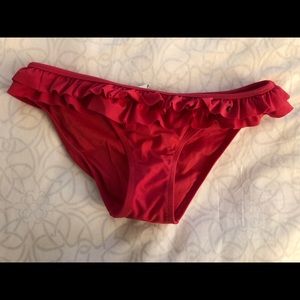 BIKINI BOTTOMS WITH RUFFLES - AE - SIZE SMALL